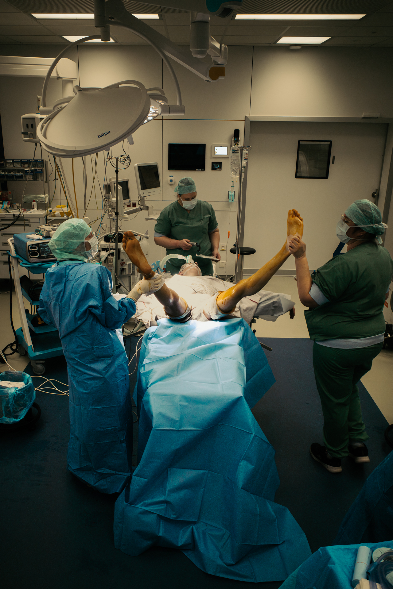 3 months in a surgery room.